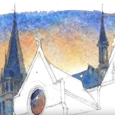 aquarelle de st jacques