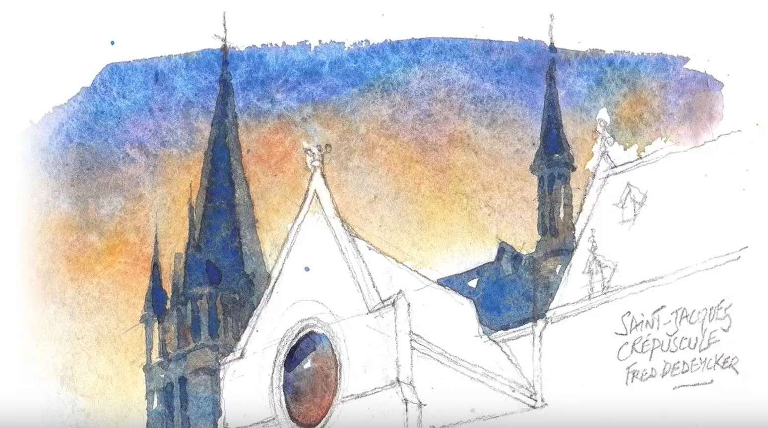 aquarelle de st jacques